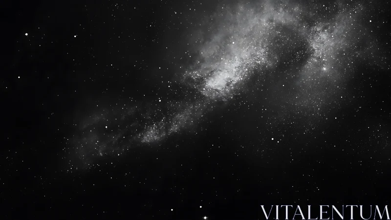 Star-sown midnight river drifting through quiet cosmos.