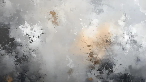 Abstract gray and beige cloudy texture digital painting background.