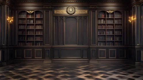 Gilded midnight library hall waiting for whispered legends.