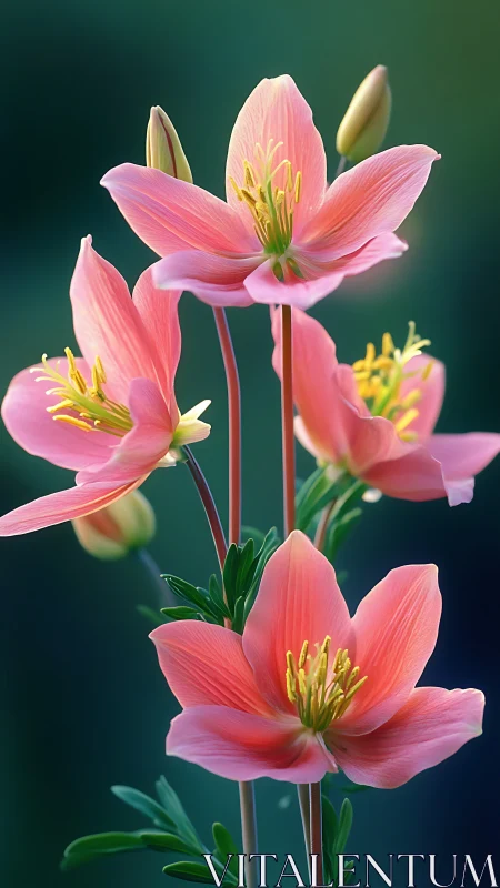 Pink Petals Unfurl Their Spring Dance.