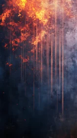 Inferno Through the Pines: Wildfire Consumes Ancient Forest.