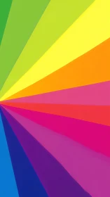 Radiant rainbow rays spreading playful color and joy.