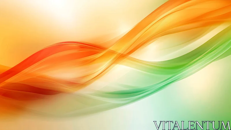 Chromatic fluid dynamics with orange green spectral waveforms.