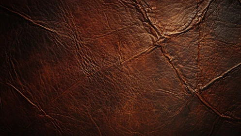 Weathered brown leather surface with warm rustic character.