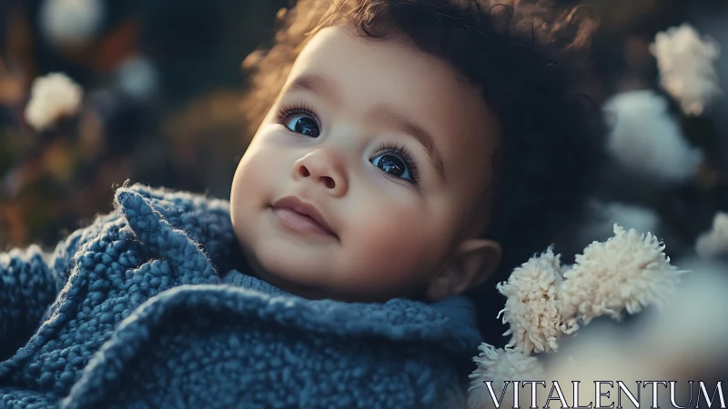 A Child's Wonder: Serene Moment in Soft Light.