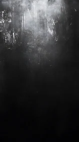 Subtle light softly brushes a weathered dark wall surface