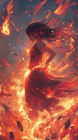 Inferno Dancer: Where Hair Meets Hellfire.