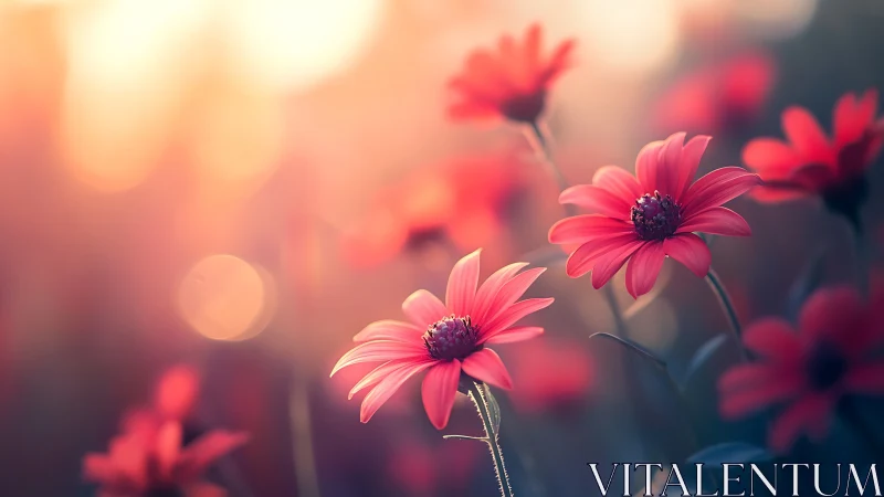 Soft-focus botanical study with bokeh ambient lighting effects.