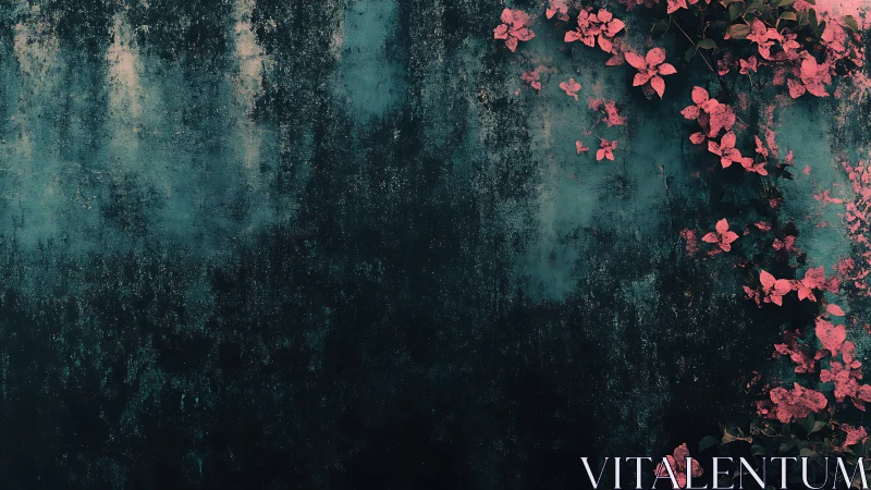 Coral Whispers Against Weathered Decay