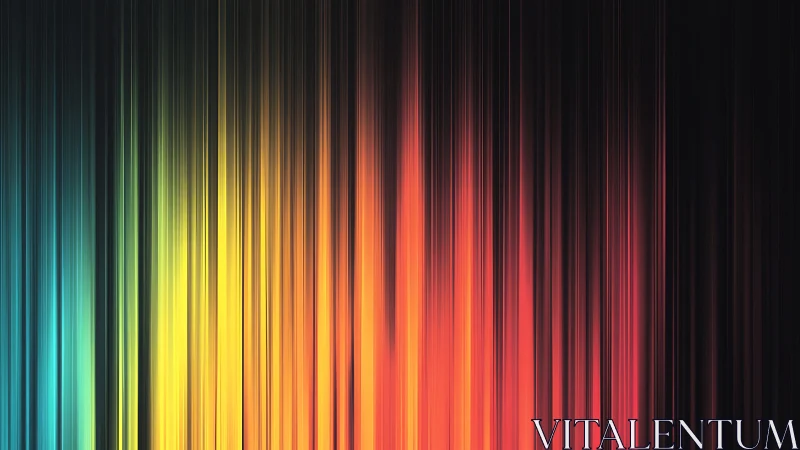 Vertical spectrum bands with multicolor gradient distribution.