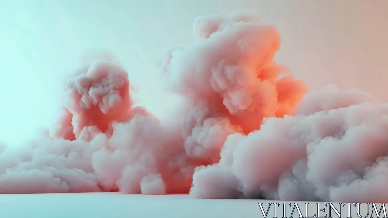 Candyfloss thunderheads quietly bloom in pastel skies