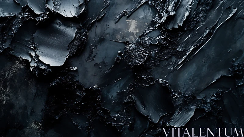 Nocturne tectonics in molten midnight slate and shadowed ash.