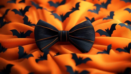 Spooktacular Bow Tie Swarm: Halloween's Darkest Fashion Statement.
