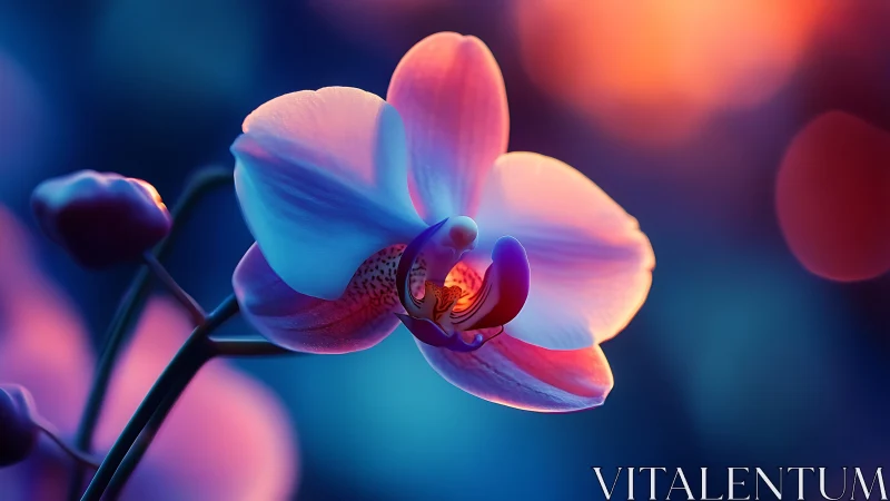 Multispectral Phalaenopsis Orchid with Gradient Chromatic Illumination.