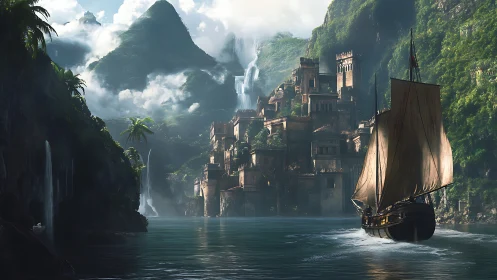 Fantasy Castle in the Clouds: A Magical Adventure Awaits.