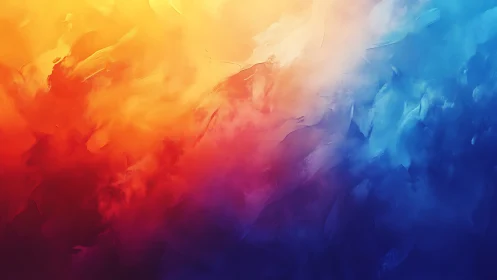 Abstract gradient field blending warm to cool color tones.