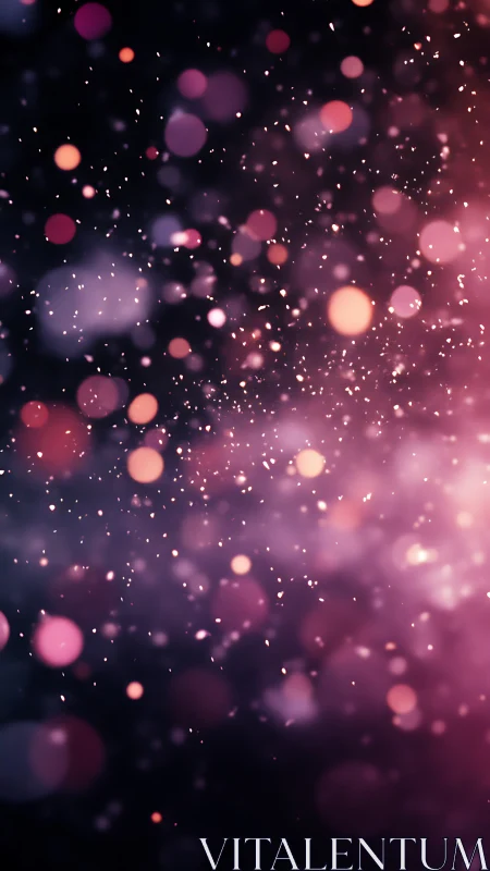 Soft pink stardust drifting through a dreamy twilight sky.
