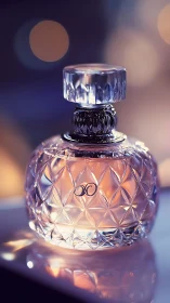 Crystal dusk perfume vial under velvet city lights.
