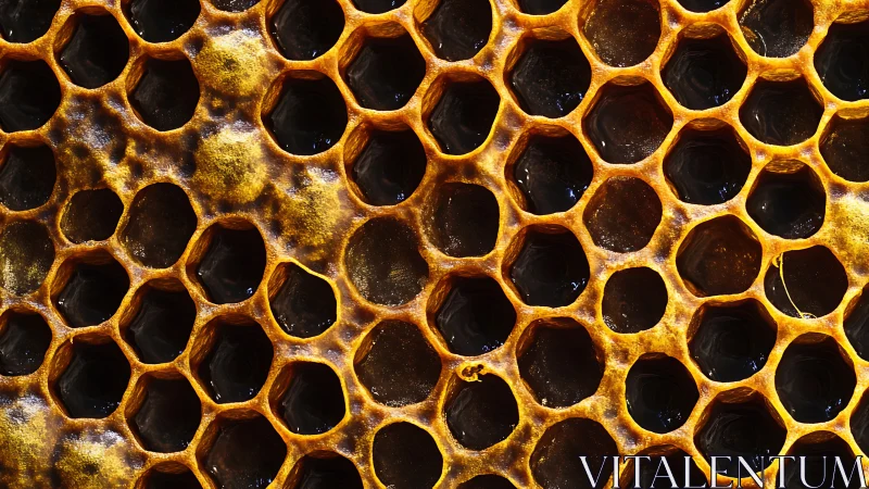 Macro inspection of geometric honeycomb cells with wax texture gradients