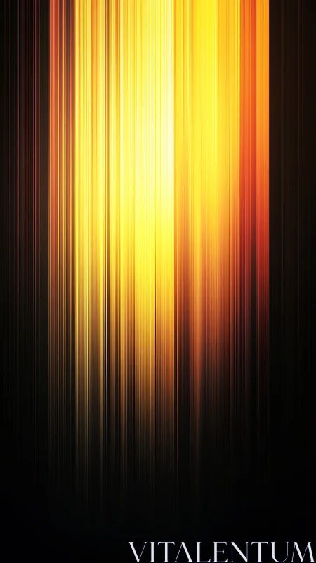 Golden lightfall over deep black horizon glow.