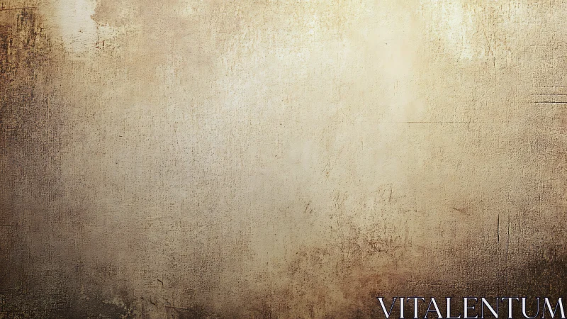 Aged plaster wall surface reveals warm, distressed patina