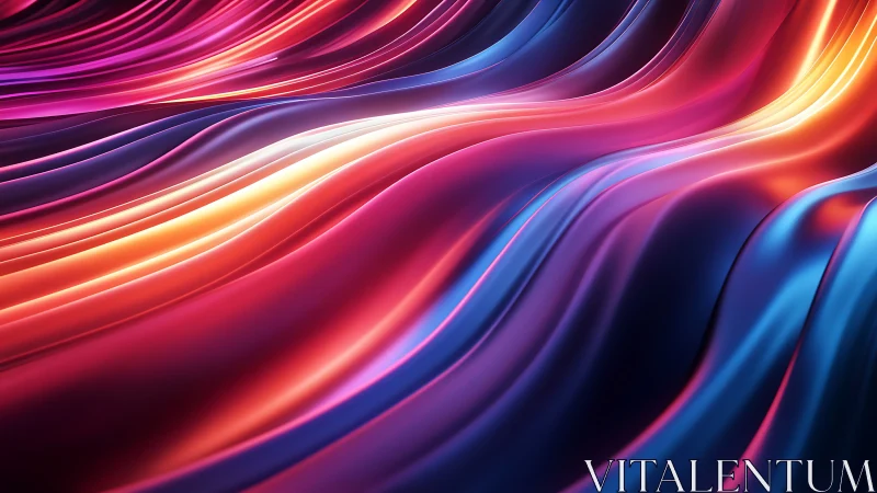 Glowing color waves flowing in a soothing luminous rhythm.