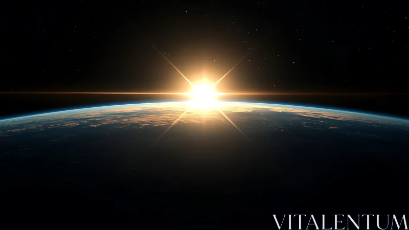Sun rises over Earth&rsquo;s curved horizon in high orbit