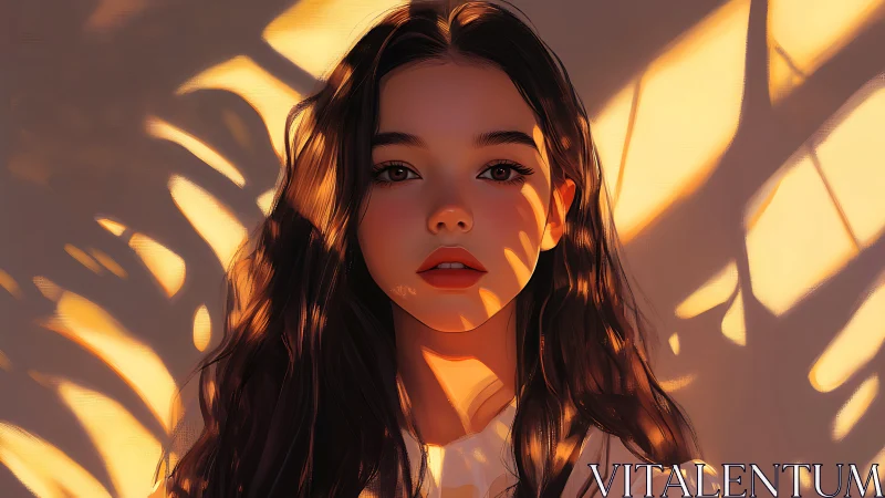 Sunlit portrait studies warm shadow patterns on face