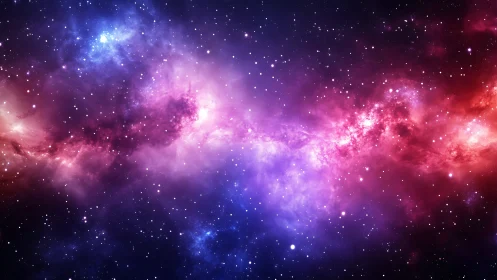 Spectral nebula band with stellar dust lane in deep cosmos