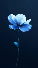 Luminescent Bloom Against Obsidian Void.