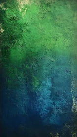 Textured green and blue abstract surface with gradients.