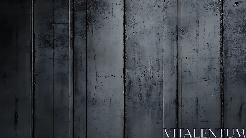 Dark vertical metal panels show weathered industrial surface