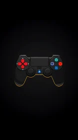 PlayStation DualShock 4 Controller Digital Illustration.