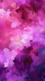 Vibrant magenta and violet abstract clouds form layered depth