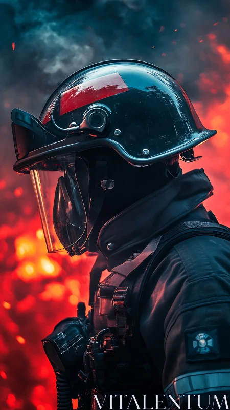 Firefighter's Stand Against Inferno.