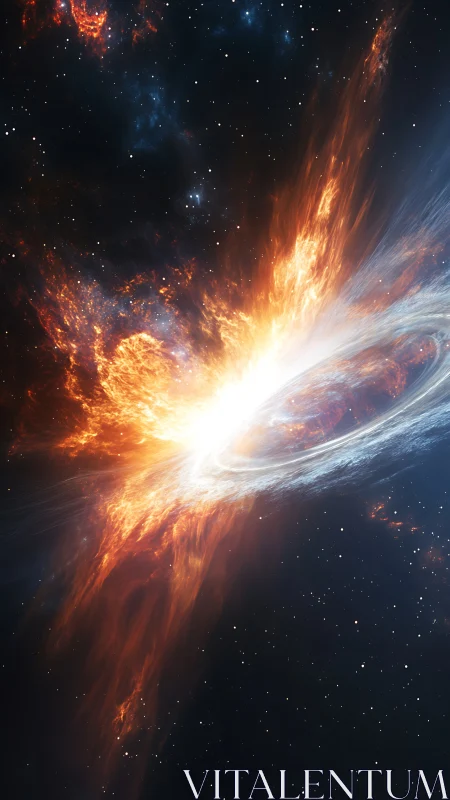 Explosive stellar collision with bright accretion disk flare.