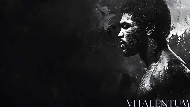 Strength in Shadow: A Portrait of Resilience.