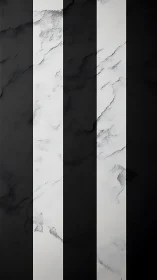 Vertical black and white marble stripe surface pattern.