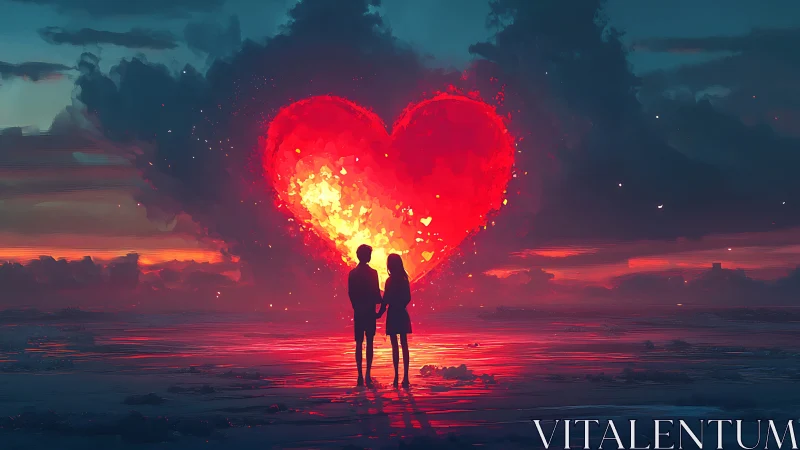 Pink blossoms glow softly in twilight atmosphere