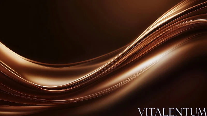 Curved metallic brown light streaks on dark background.