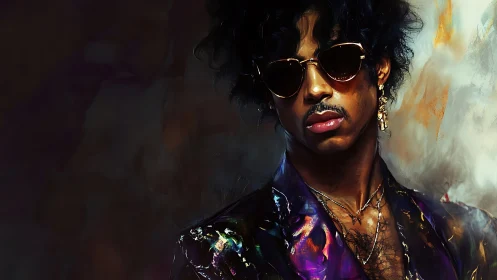 Velvet-lit portrait captures a cool, stylish soul in motion