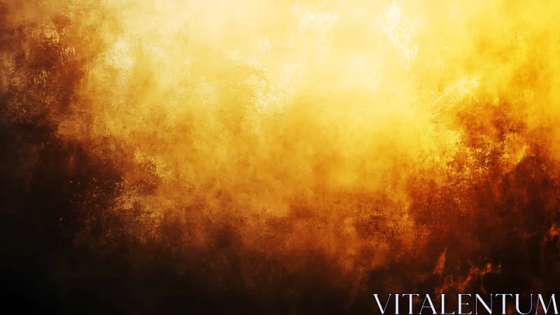 High-contrast golden texture with dense atmospheric diffusion gradients