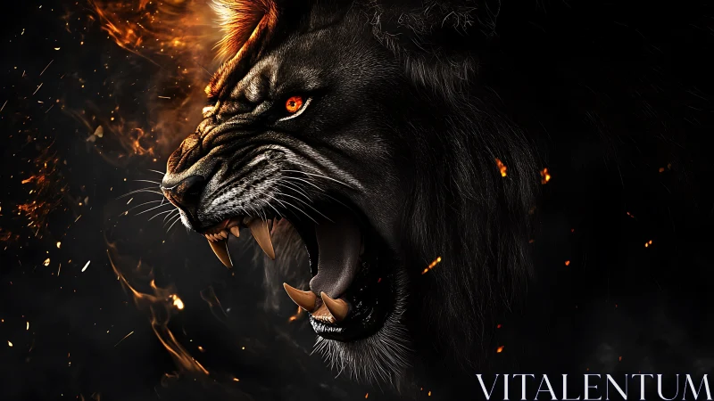 Feline Apex Predator: Chromatic Intensity Analysis of Aggressive Feline Expression.