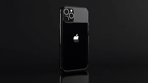 Midnight iPhone Pro gleams against the void with triple-lens precision