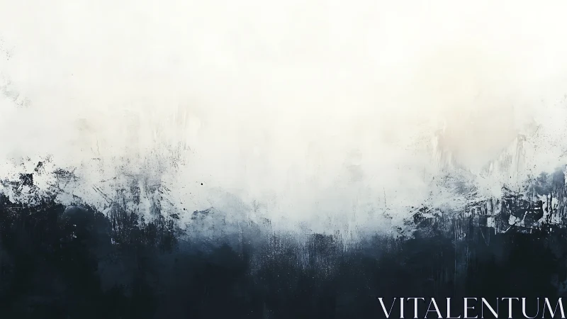 Monochrome atmospheric gradient with abstract brush textures.