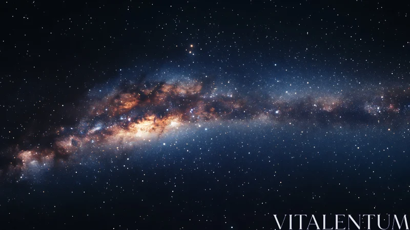 Stellar river of the Milky Way glows across a silent cosmos