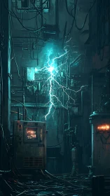 Electric surge ignites a dystopian industrial control alleyway