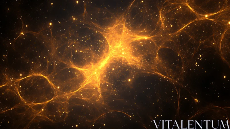 Starforge filament igniting the dark between galaxies.