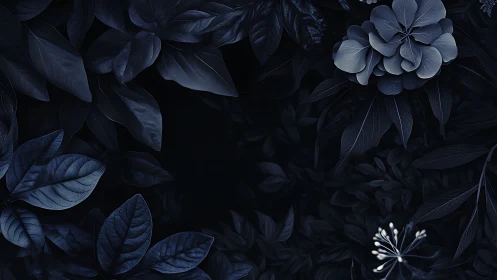 Midnight Garden Dreams in Twilight Blue.