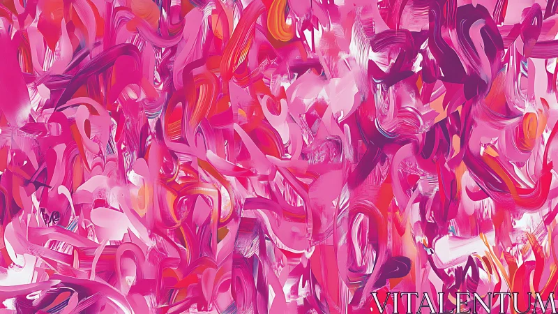 Chromatic turbulence in magenta-dominant gestural abstraction.